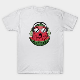 Watermelon with headphones T-Shirt